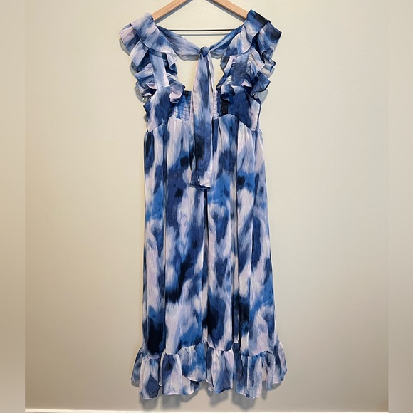 NWT Banana Republic Deep Water Empire Waist Maxi Dress Sz Medium - Picture 11 of 13